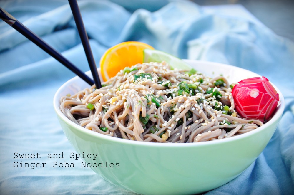 Sweet and Spicy Ginger Soba Noodles