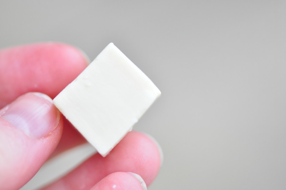 Silken tofu cube