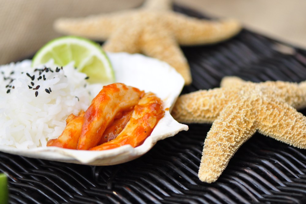 Pan-fried Spicy Szechuan Vegan Shrimp