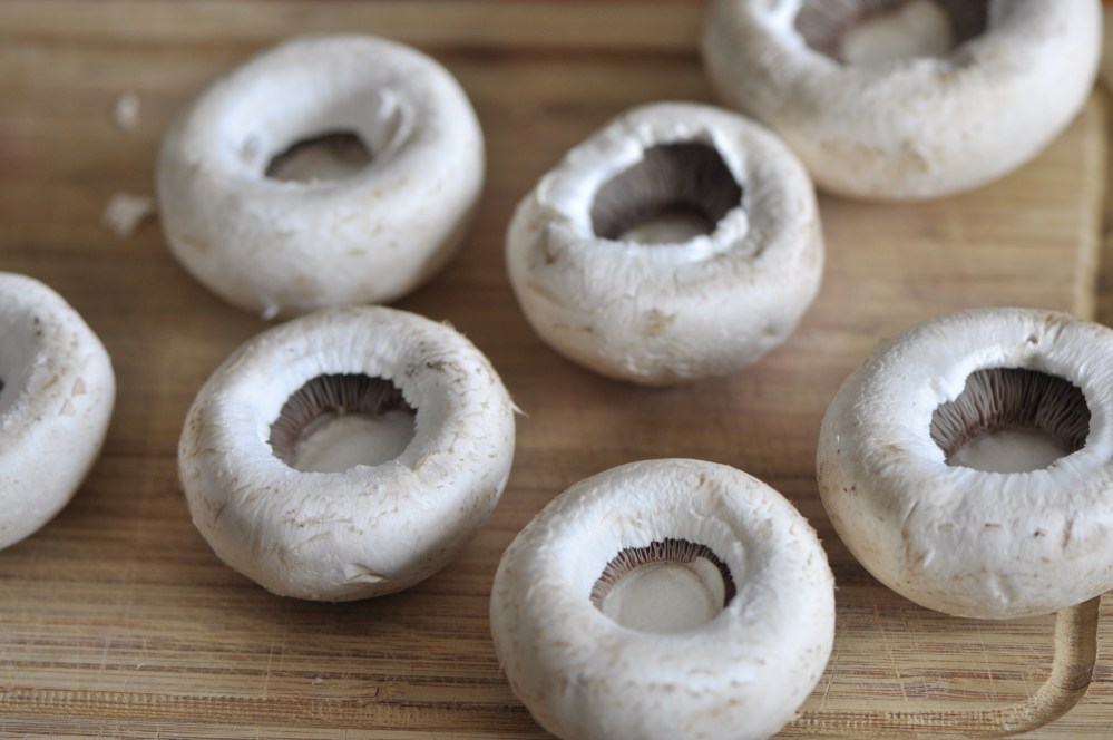 Stems Removed from Mushrooms