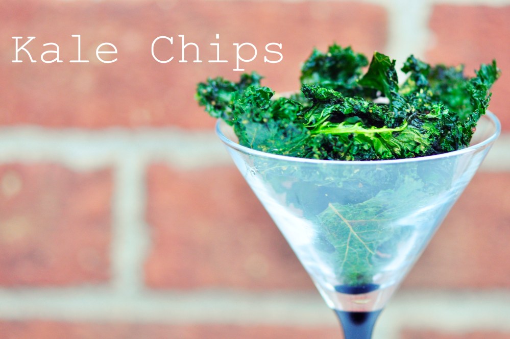 Kale Chips in a Glass