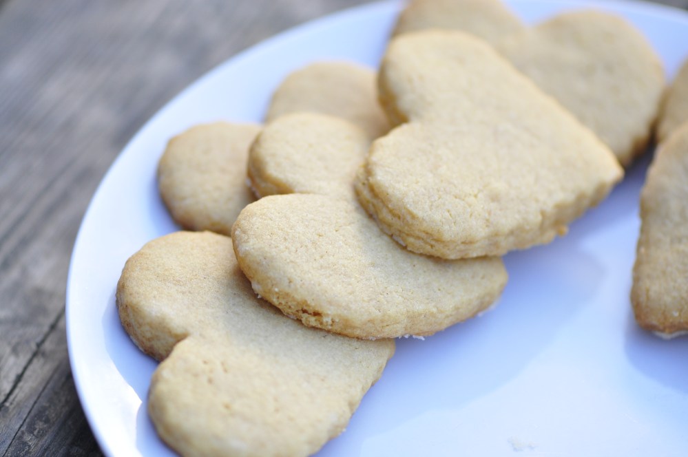 Peanut Butter Heart Cookies