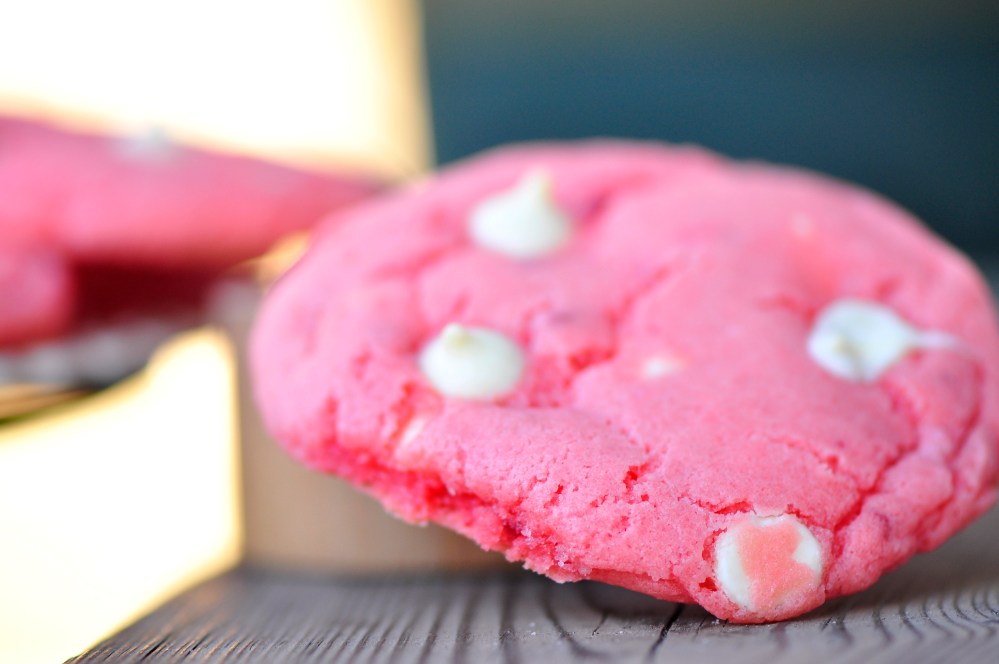 Close-up Strawberry Cookies