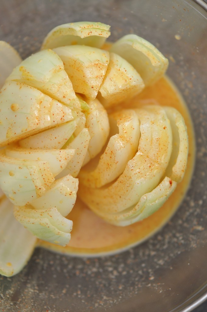 Raw Bloomin' Onion coating