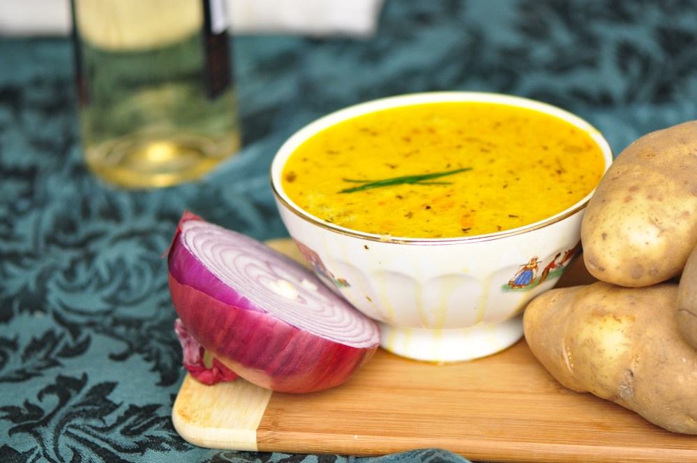 Potato and Red Onion Soup