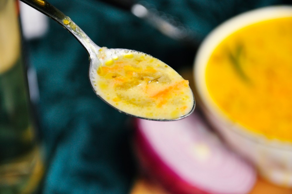 Potato and Red Onion Soup