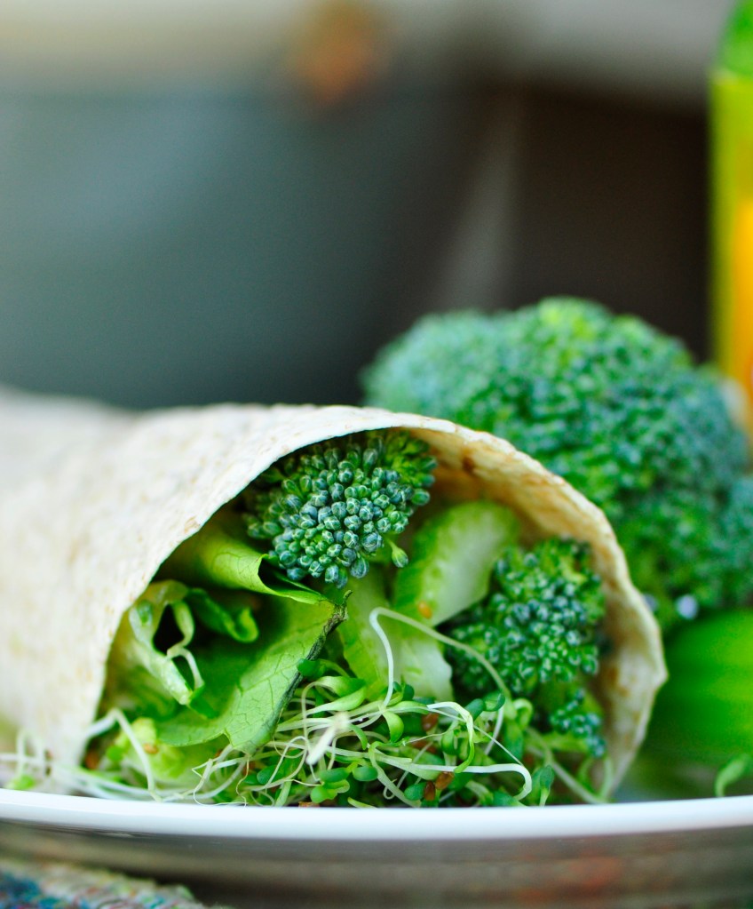 All Green Vegan Raw Wrap