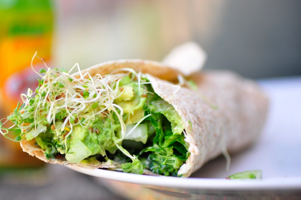 Raw Green Vegan Wrap