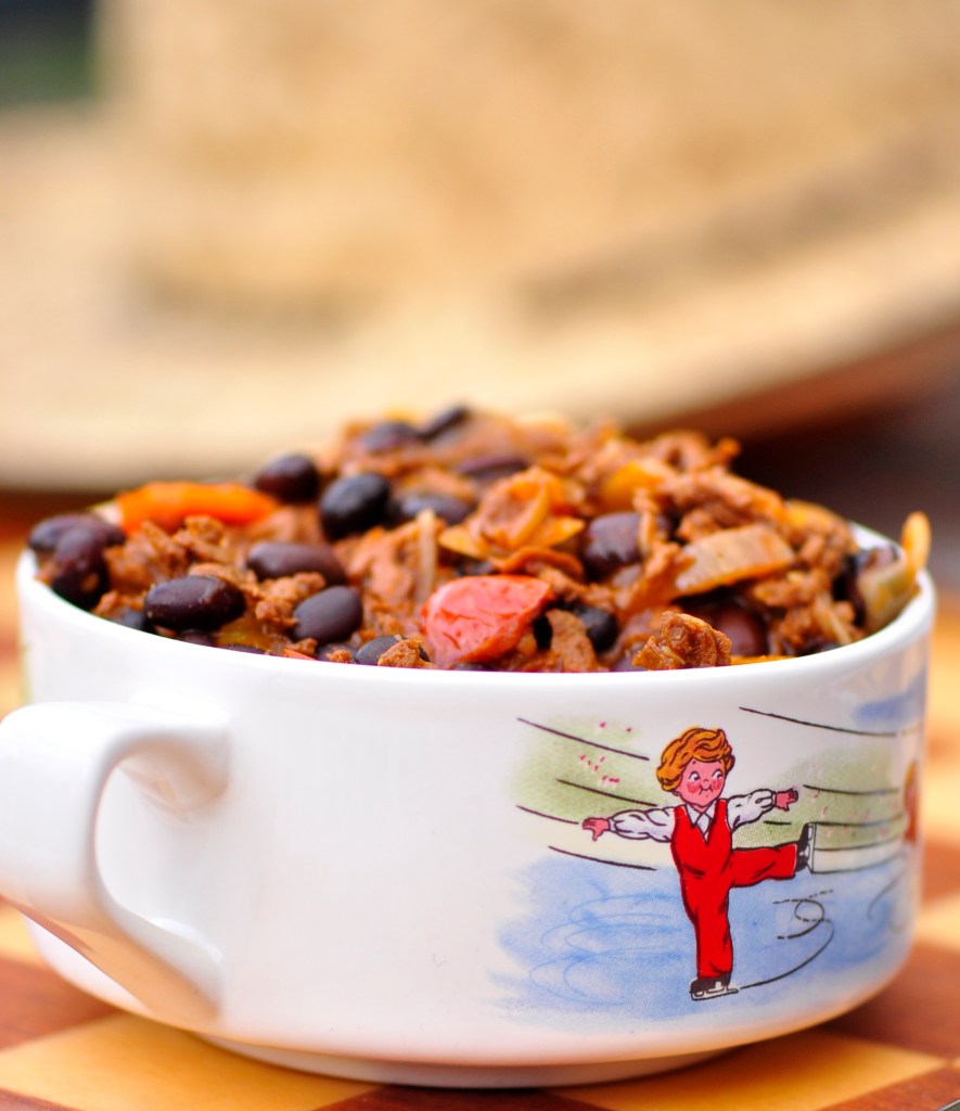 Vegan Chili with "Sausage" and black beans