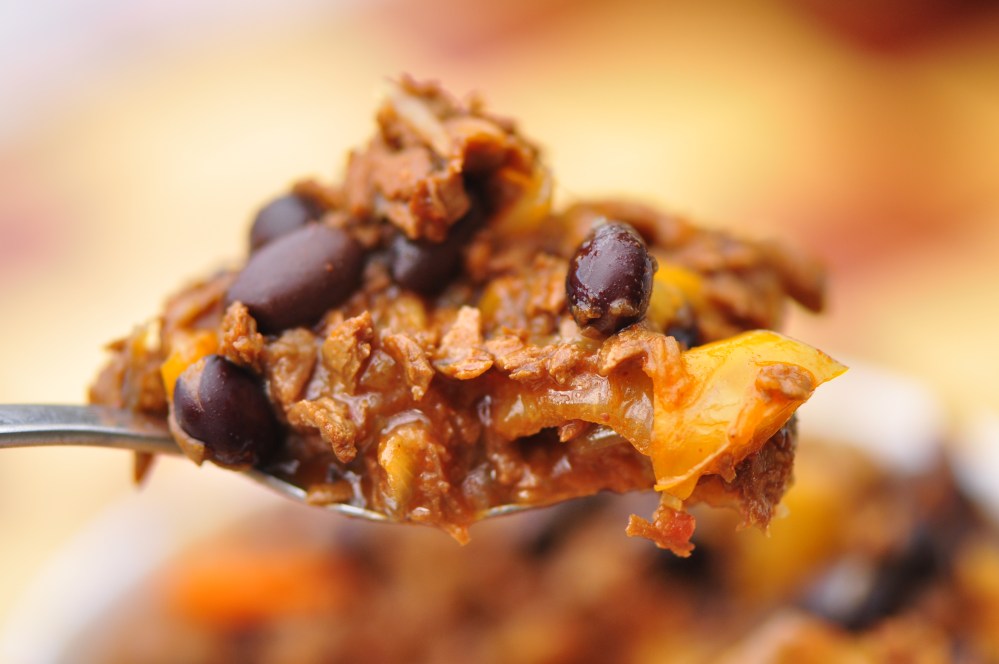 Close-up Vegan Chili