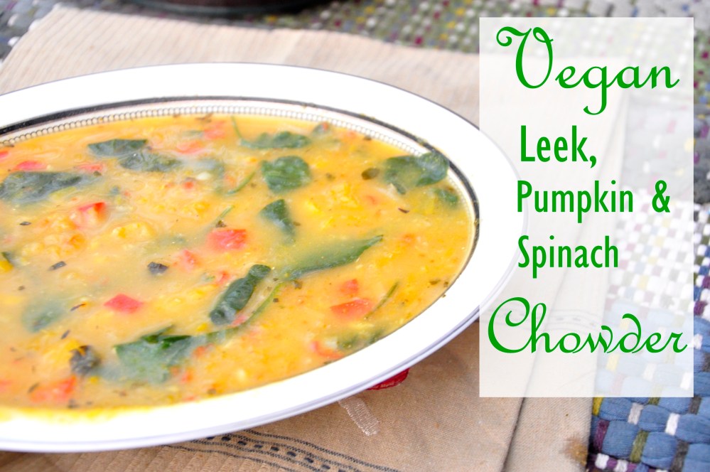 Leek, Pumpkin and Spinach Chowder