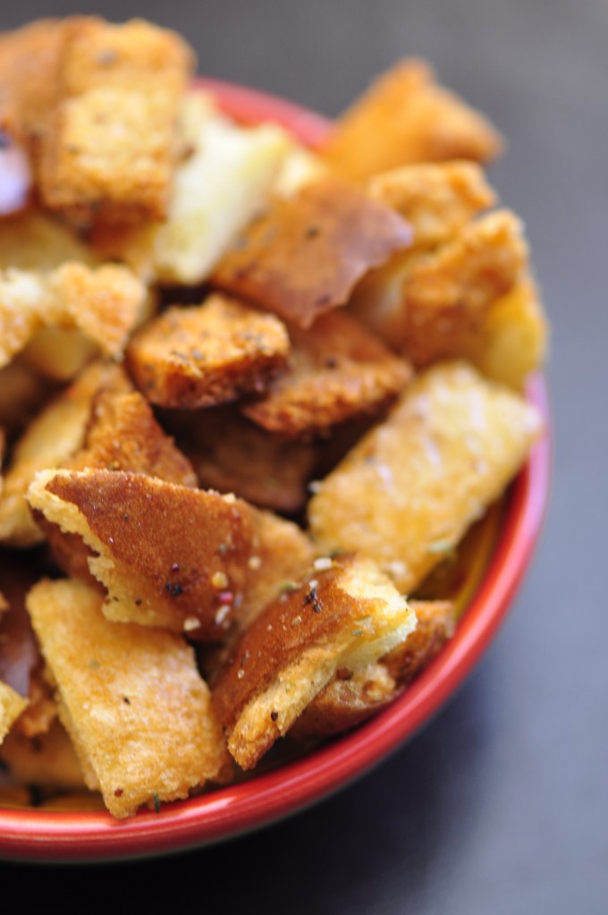 Homemade Bread Crust Croutons