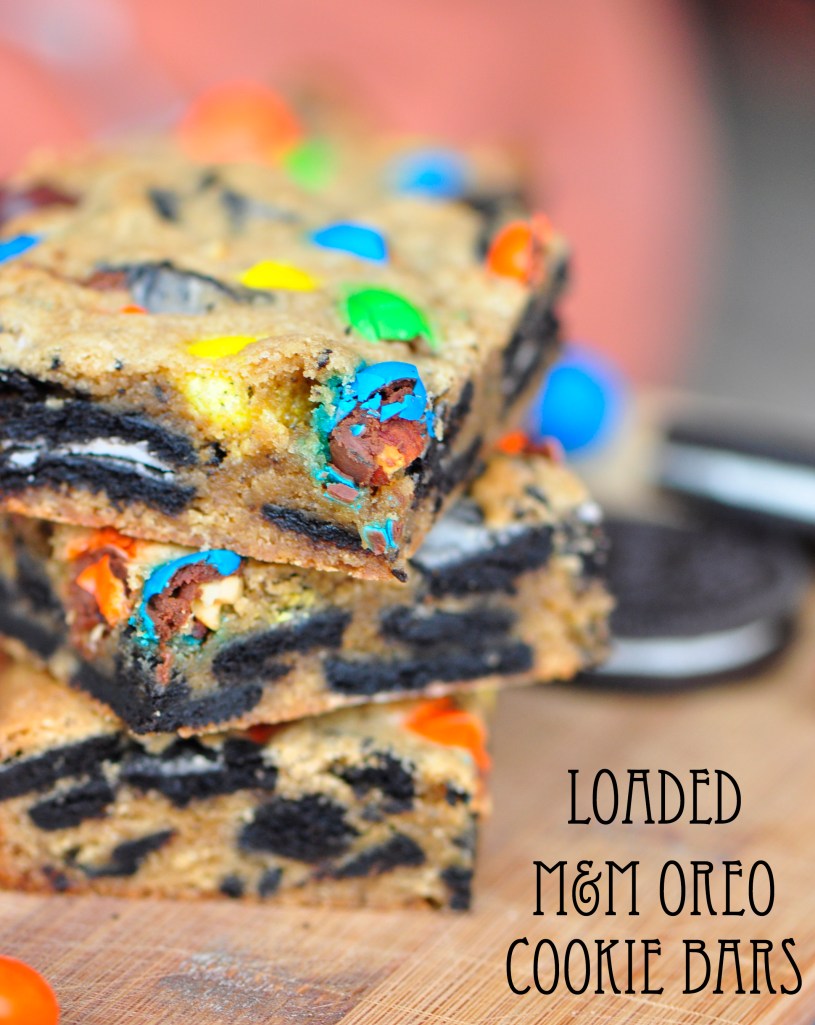 M&M and Oreo Cookie Bars