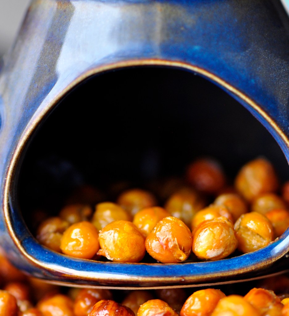 Salt and Vinegar Roasted Chickpeas
