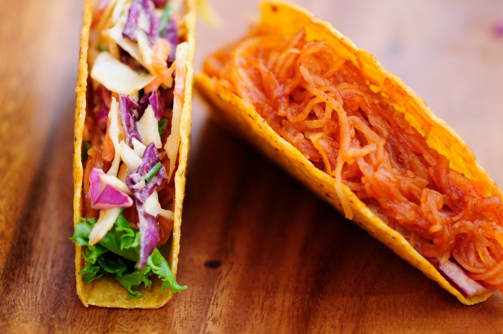 Pulled Spaghtti Squash Tacos