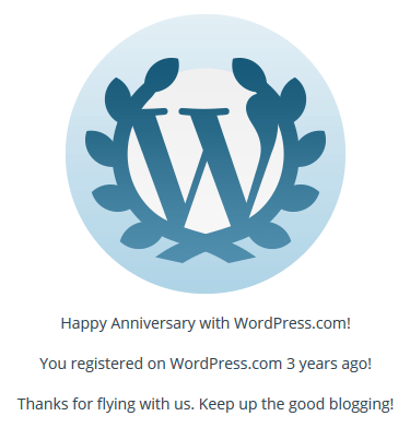 3 year blog