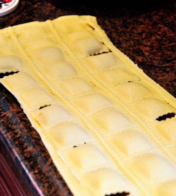 Pumpkin Sage Ravioli with Browned Butter Pecans